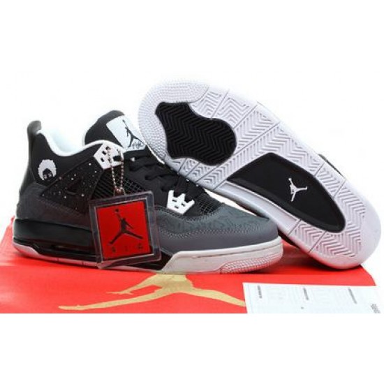Air Jordan 4 Retro Black/Gray/White